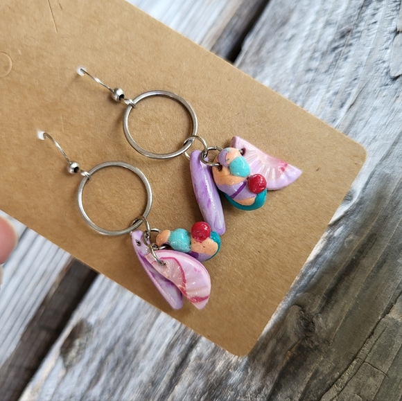 New funky handmade earrings - Picture 1 of 3